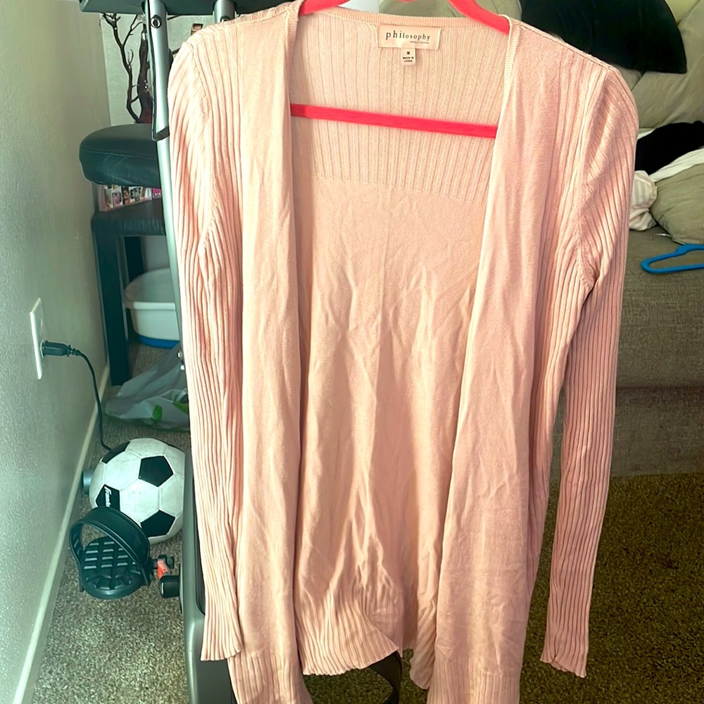Philosophy Pink Cream Medium Cardigan